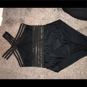 Black one piece bikini